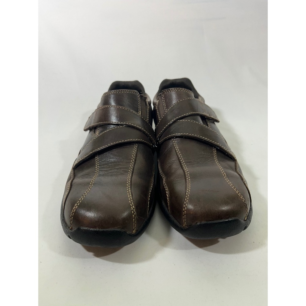 Rockport XCS Mens Leather Hook and Loop Comfort Shoes Slip On Brown SZ 8.5‎ - Picture 2 of 13